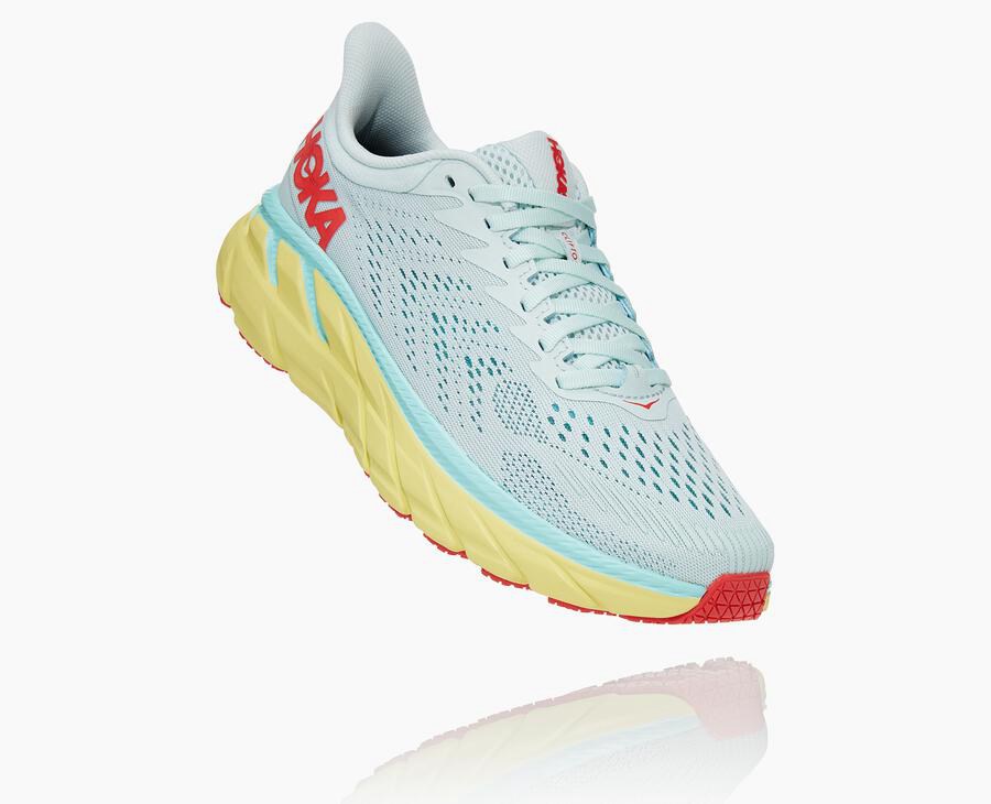 Tenis Hoka One One Feminino Azuis - Clifton 7 - 827-NDFVTJ